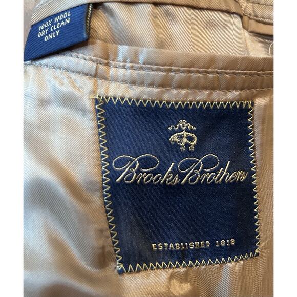 Brooks Brothers Made in Italy Houndstooth Tweed Wool 2Btn Blazer Jacket Sz. 39R - Picture 2 of 16